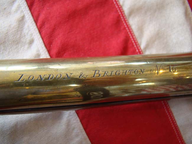 A rare Sea Service Pattern Flintlock Brass Barreled Blunderbuss by John Vaughan of London and dated 1741 — image 8